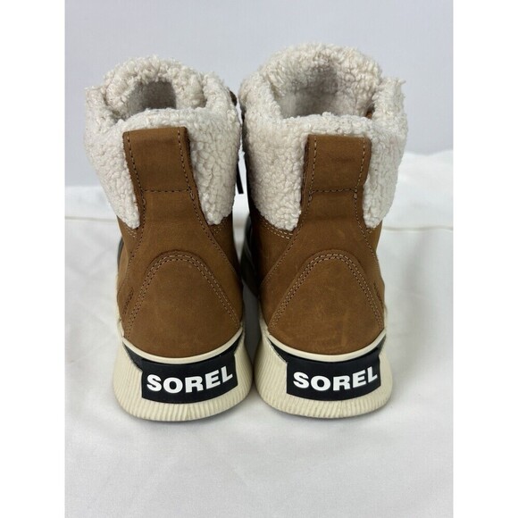 Sorel Out N About III Classic Winter Duck Boots Tan Suede Black Rubber 6.5 - Picture 8 of 9